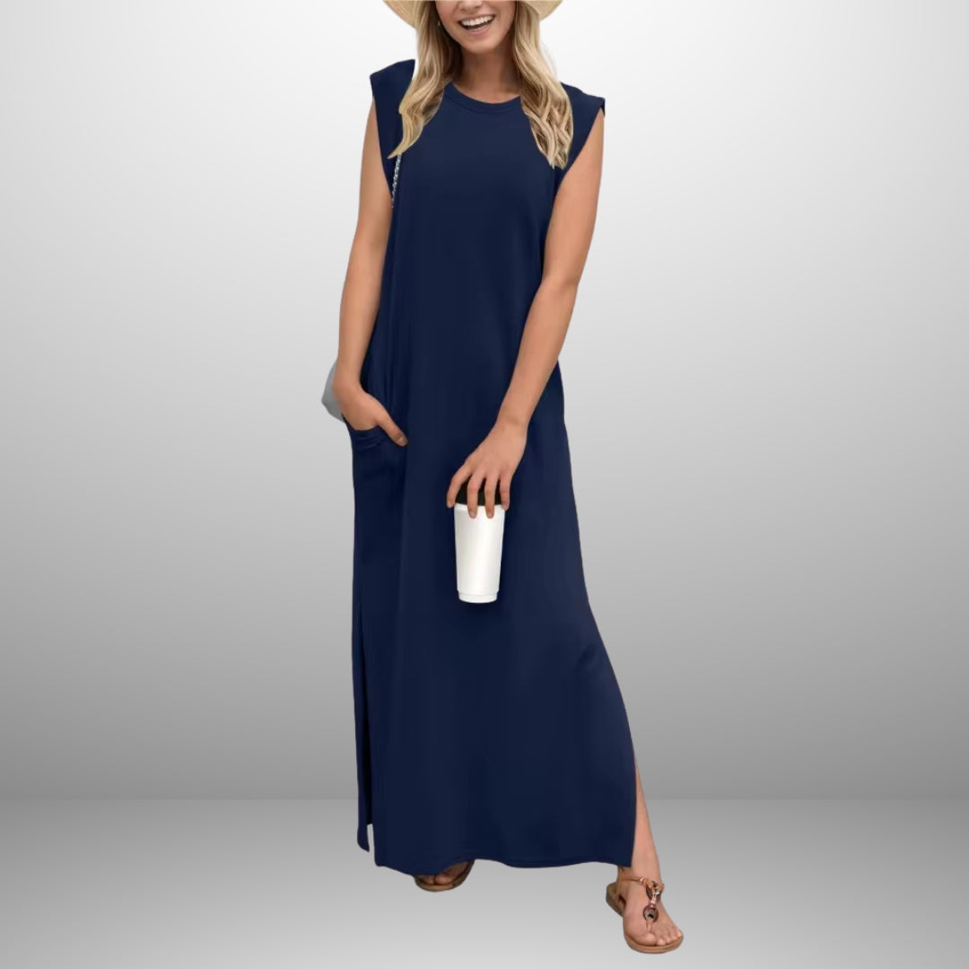 EMMA | Vestido Largo Fluido Antipliegue