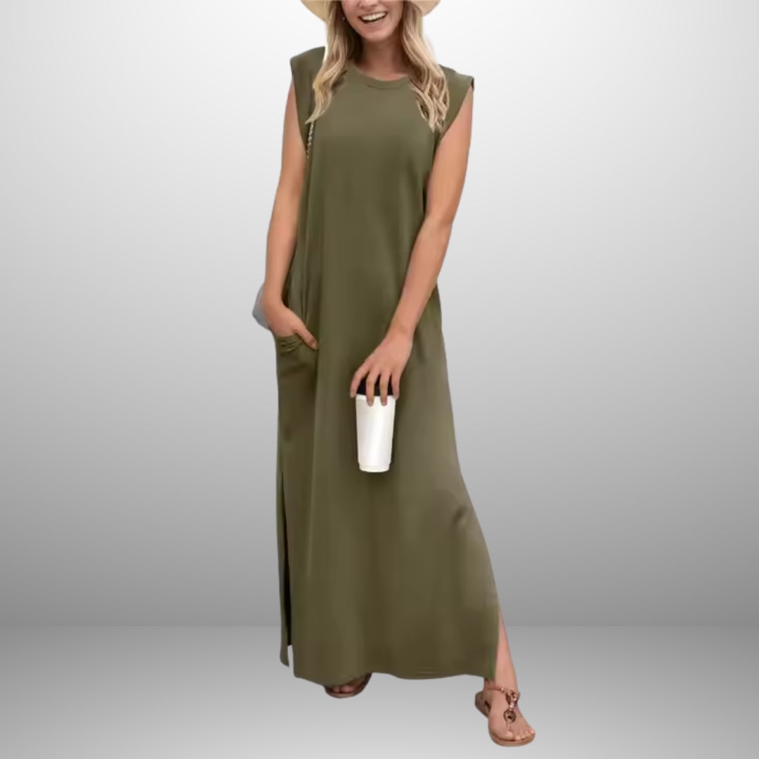 EMMA | Vestido Largo Fluido Antipliegue