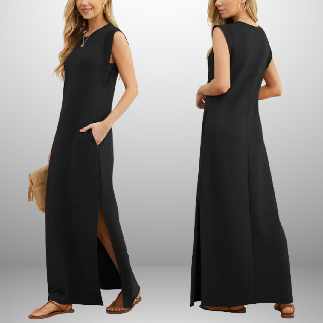 EMMA | Vestido Largo Fluido Antipliegue