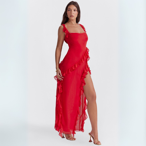 Penelope | Vestido Deslumbrante con Volantes
