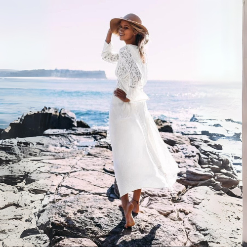 Irene | Maxi Vestido Blanco de Ibiza