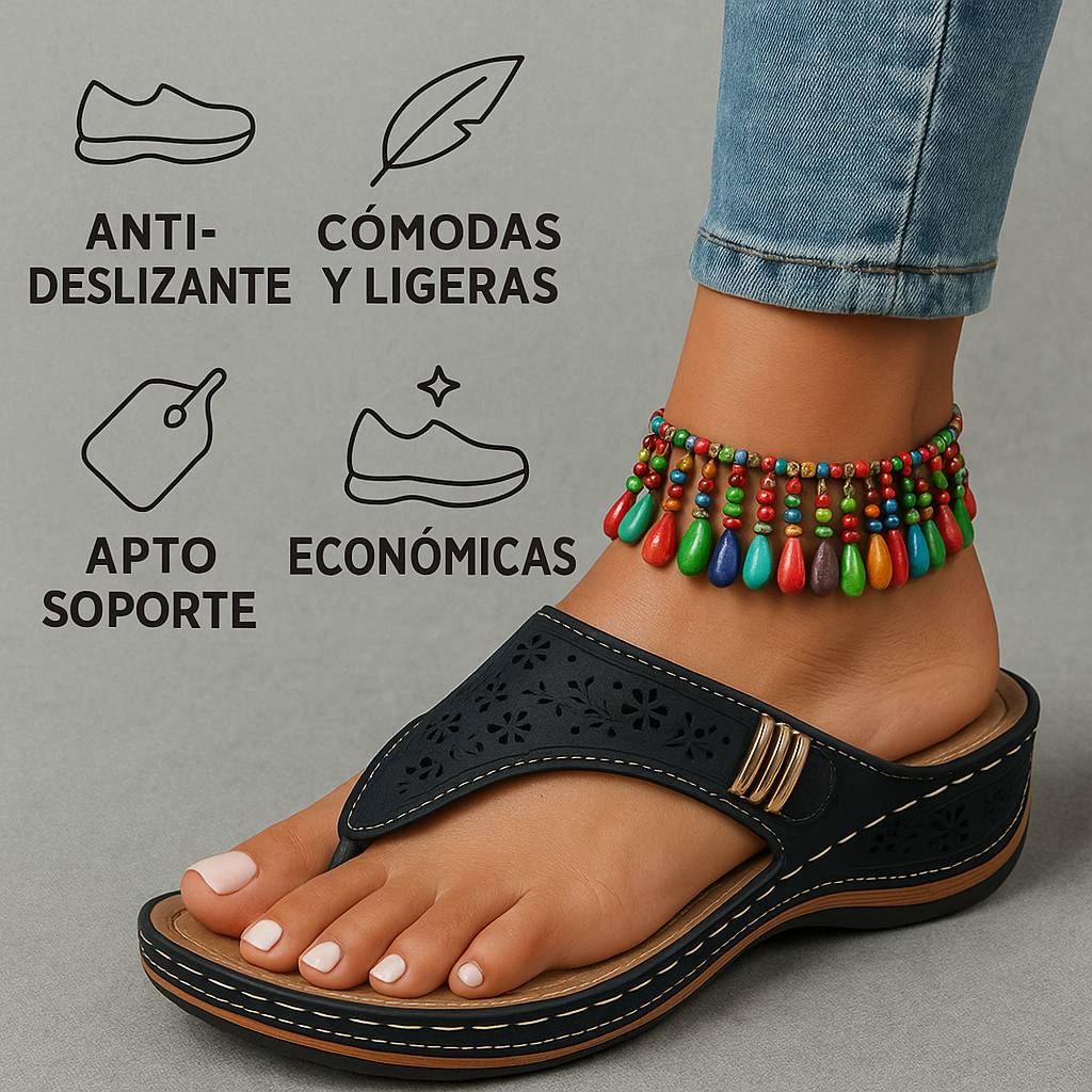 OrthoSole Sandalia Clásica Soporte - Soporte Ortopédico y Alivio, Confort