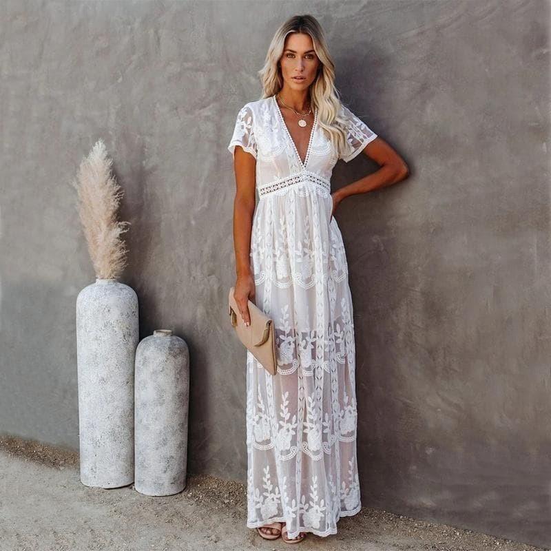 Aniek | Maxi Vestido de Encaje Ibiza