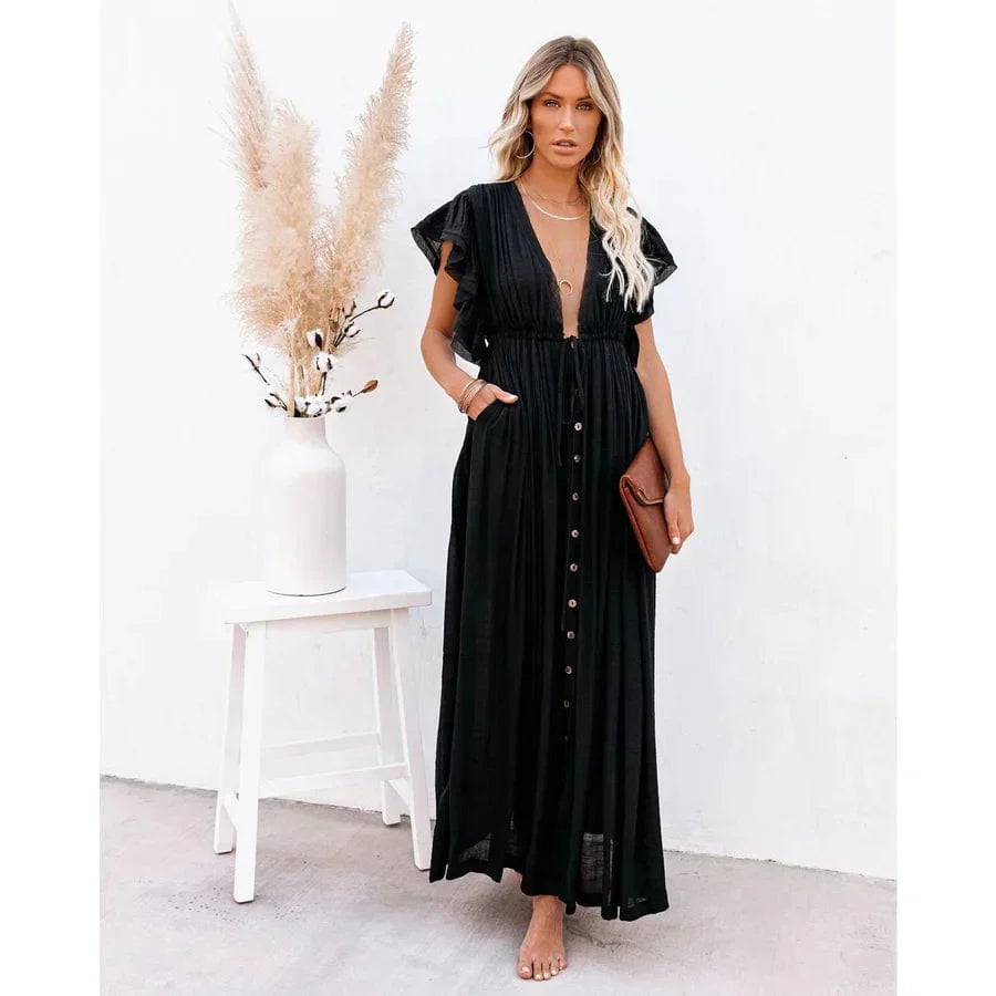Paula | Maxi Vestido Negro Ibiza
