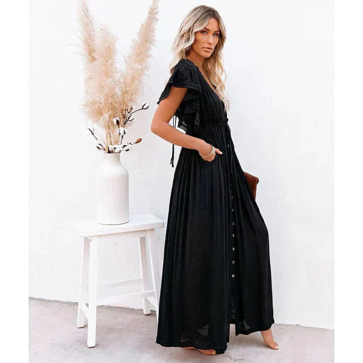 Paula | Maxi Vestido Negro Ibiza